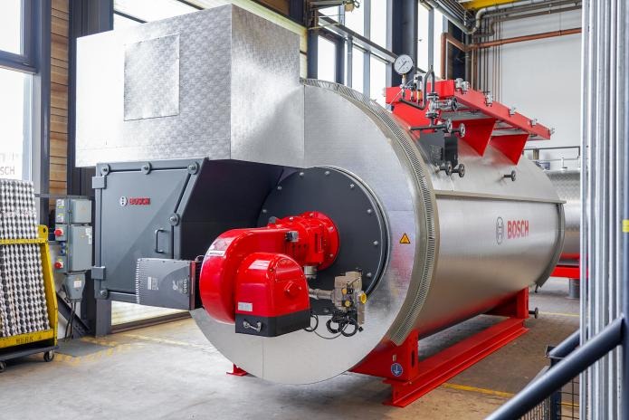 Hybrid steam boiler from Bosch uses green electricity